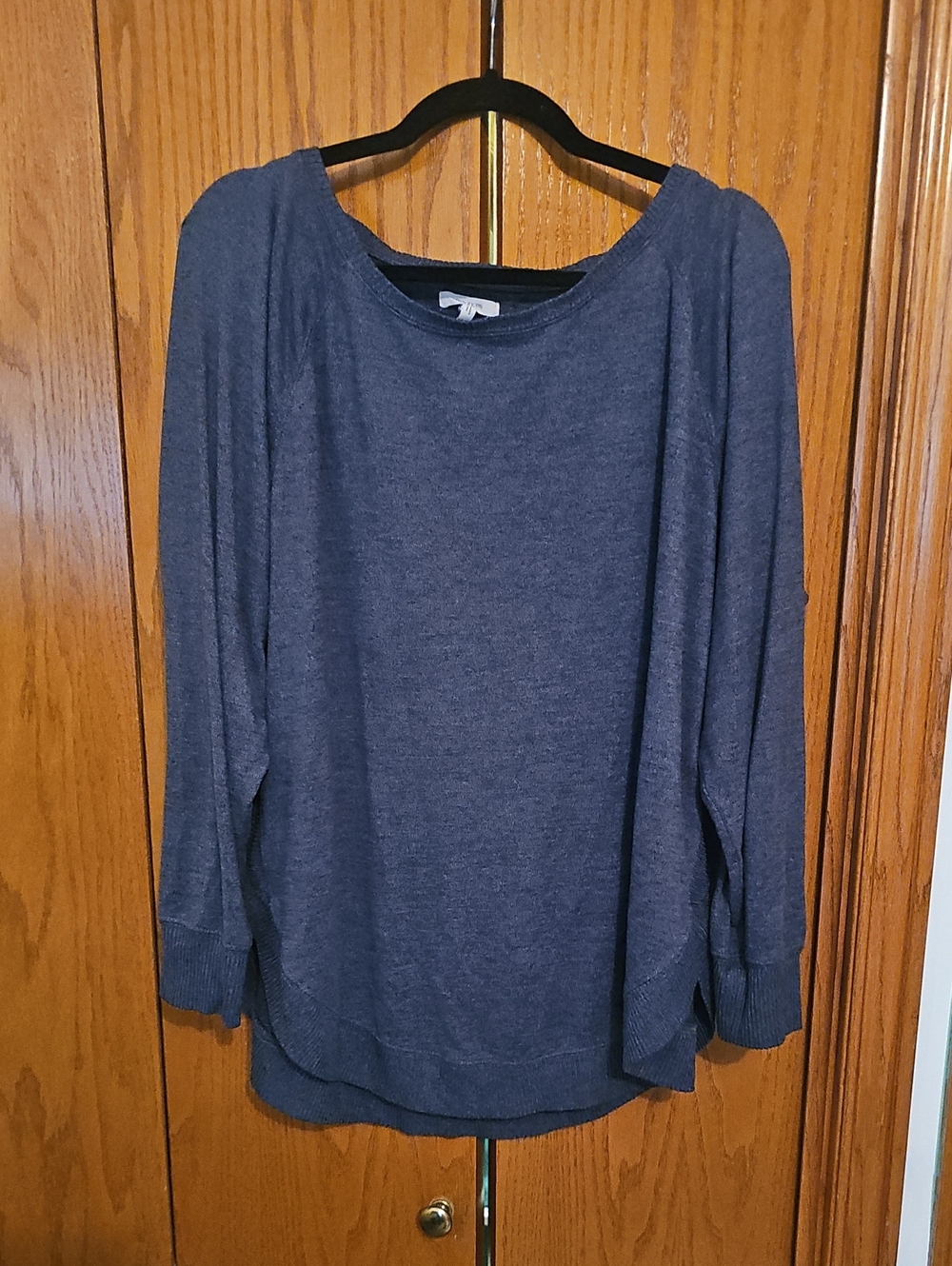 Maurices Slate Blue Scoop Neck Pullover